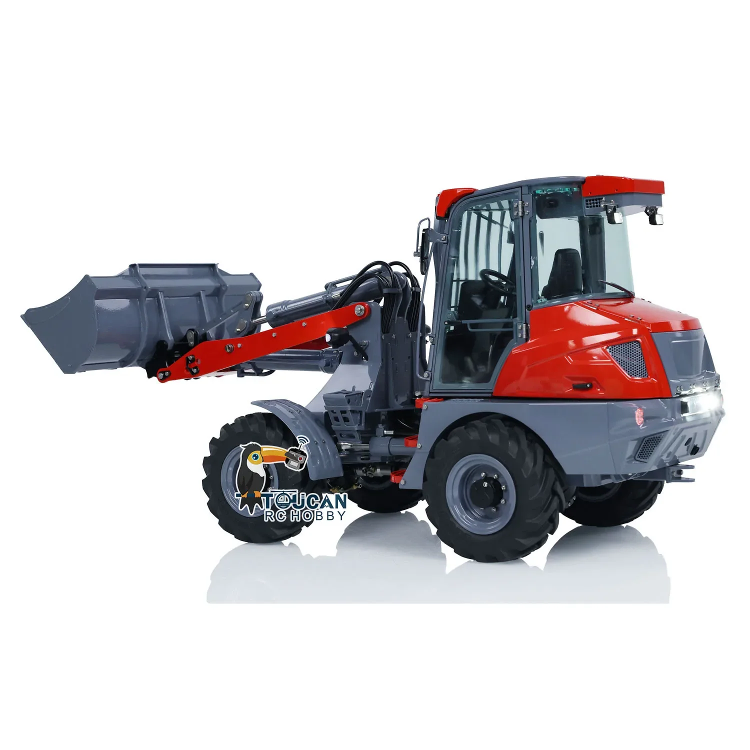 AOUE MCL8 1/14 LESU Metal Hydraulic RC Loader RTR Remote Control Car Ready to Run Trucks Finished Model  for Boys THZH1770