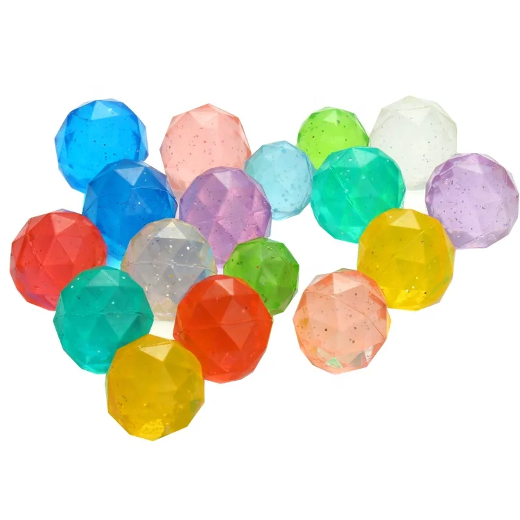 Soft Toy Style Plastic diamond Type multi-coloured bounce ball Plastic ball pit balls