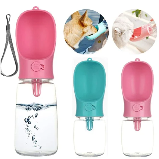 
Portable Water Dispenser - Light Weight Leak Proof Outdoor Walks Pet Dog Water Bottle 