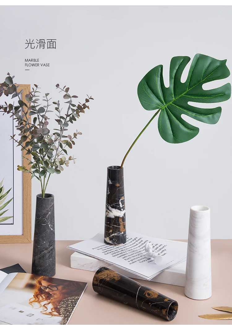 Nordic Ins creative home marble vase planter hydroponic bonsai