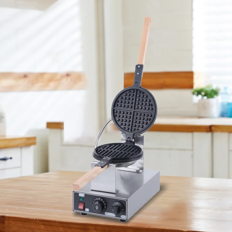Best Selling  Commercial Grade Waffle Maker Professional Snack Machine  Stainless Steel Waffle Maker Rotated  Waffle Maker