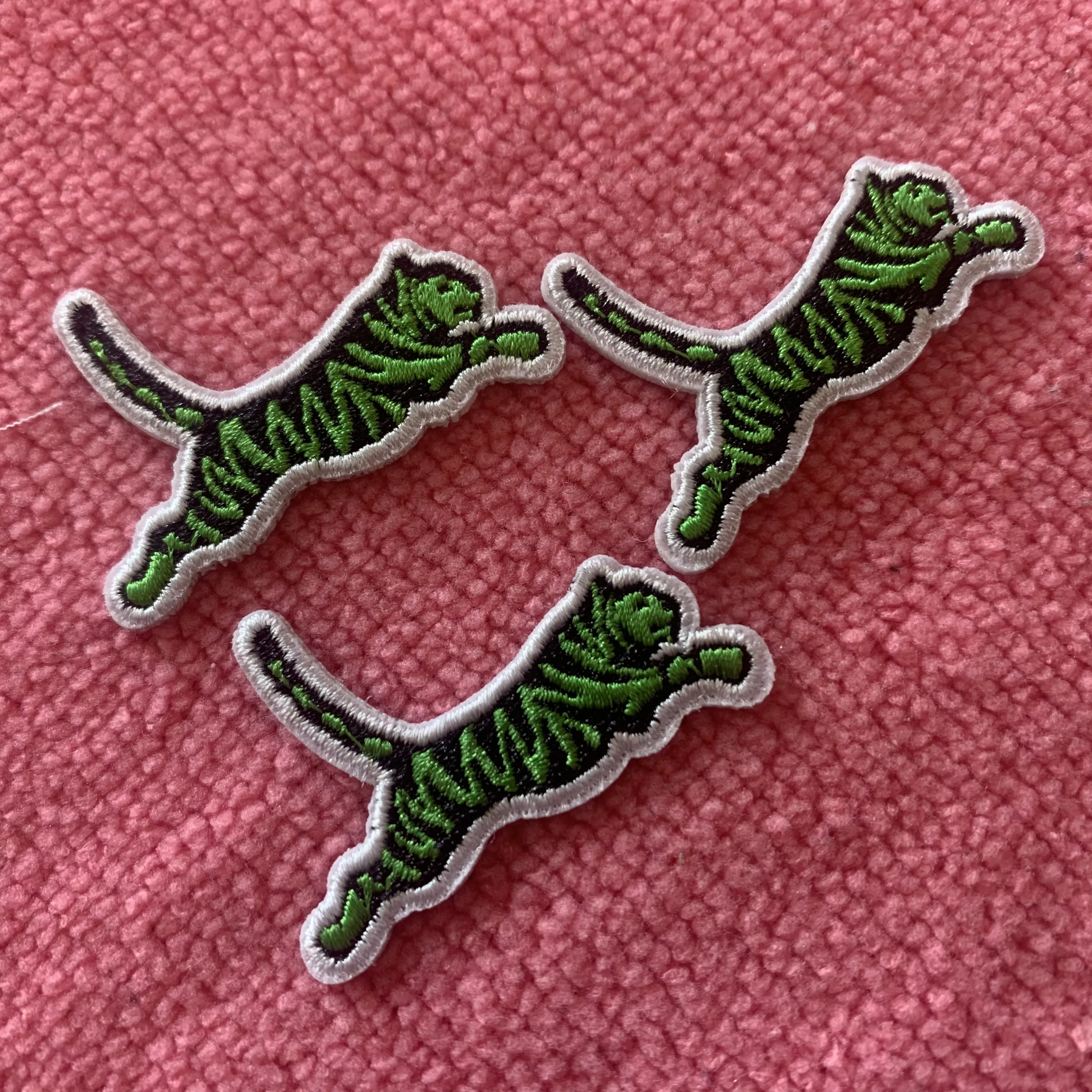 Professional design felt embroidery emblem,laser cut embroidery badge for hoodies