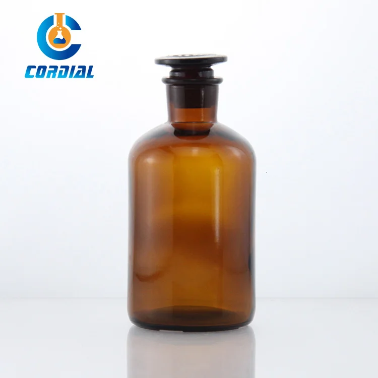 1402 CORDIAL Янтарное стекло лаборатория аптека баночка реагент бутылка со стеклянной