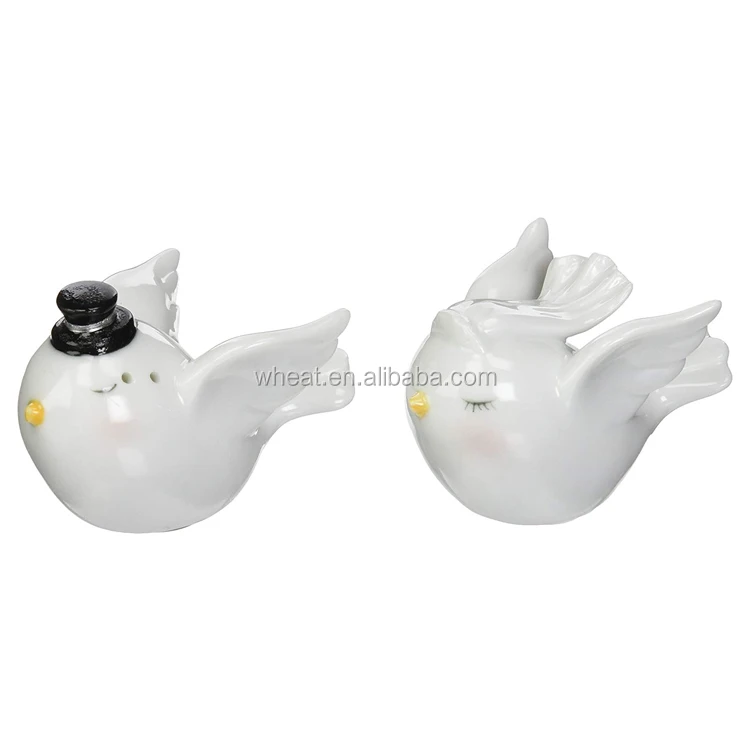 Gift Ceramic Angle Birds Salt and Pepper Shakers