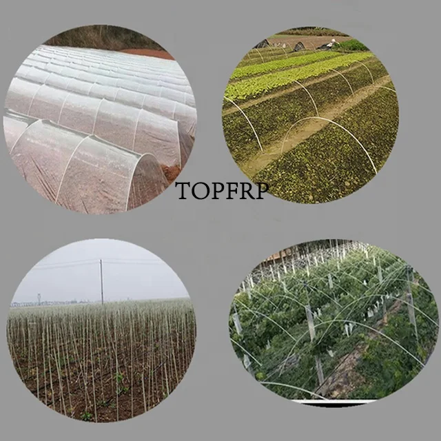 Flexible Solid Fiberglass Pole for Greenhouse