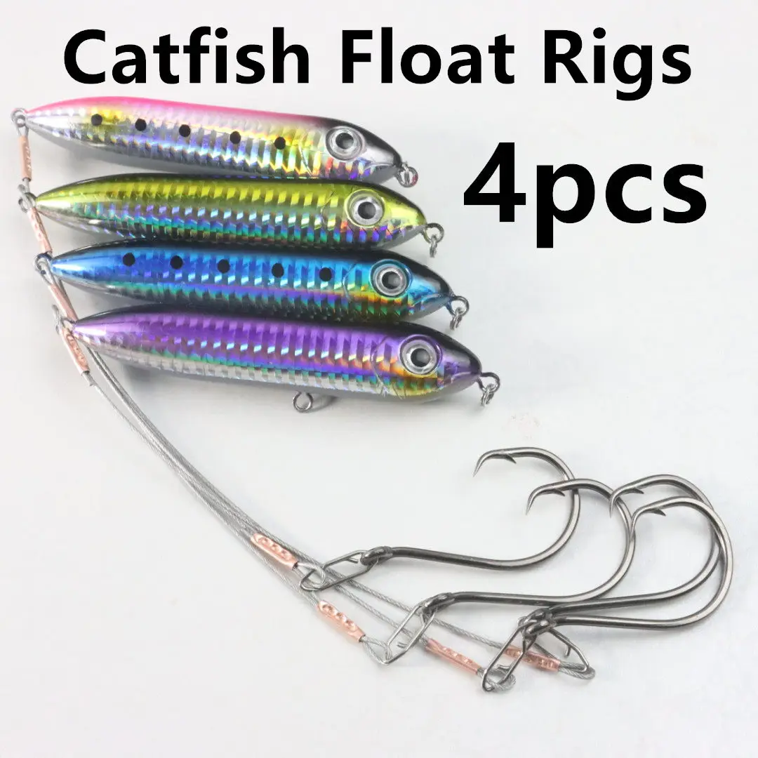 8/0 Circle hook Catfish Float Rigs Rattling Line Float For Santee Rig