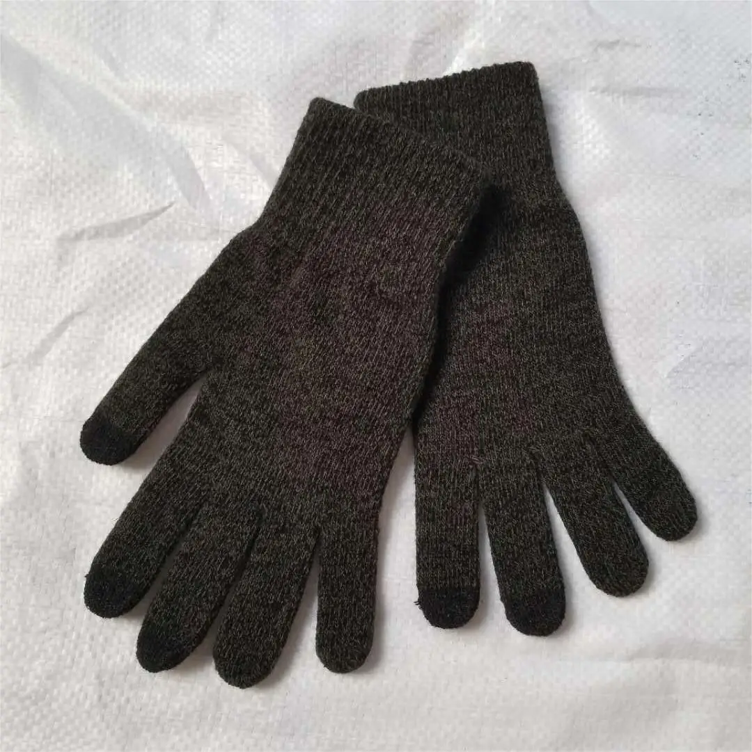 Acrylic Cold Weather Knit Gloves Cycling Winter Touch Screen Gloves