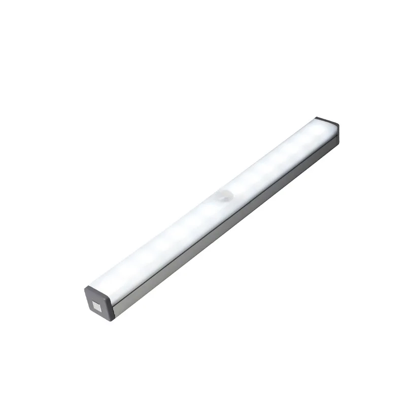 Magnetic Led Motion Sensor Light Strip Usb Rechargeable Lighting For Wardrobes Closet Stairs