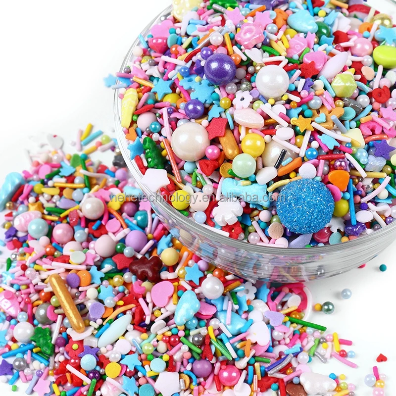 50% Off Lucky Bags Random Candy Sprinkles Confetti Edible Sprinkles Crafts Sprinkles Cake Decoration for Baking Stock Clearance