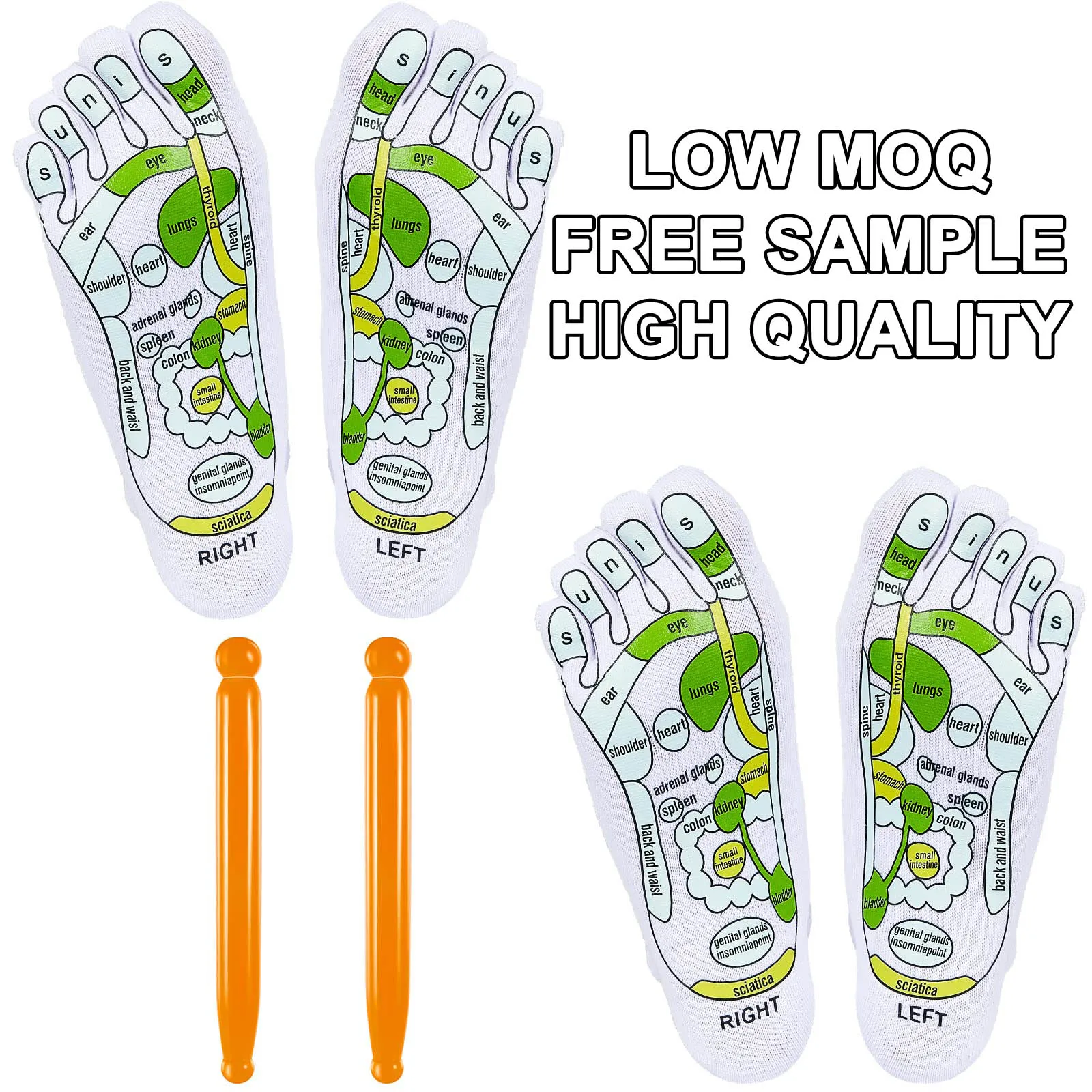 Healthy reflexology socks High Quality socks Wholesale acupressure reflexology socks