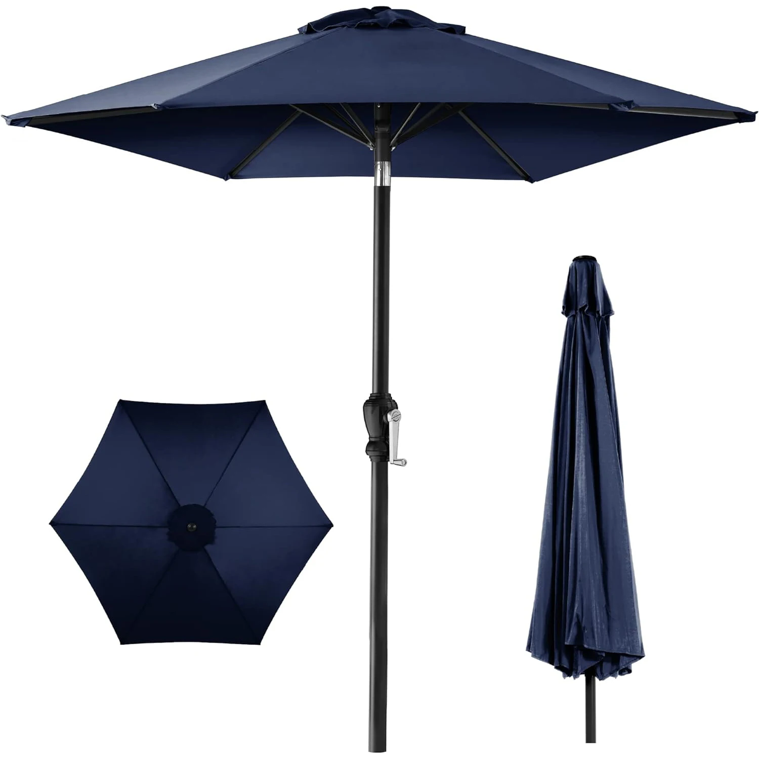 Outdoor Parasol Courtyard Umbrella Large Garden Sun Umbrella Patio Umbrella With Steering Center Column
