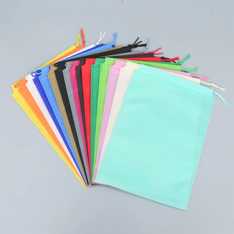Nonwoven Drawstring Bag Clothing Shoes Dust-proof Environmental bundle pocket Drawstring Bag for packaging tote bag