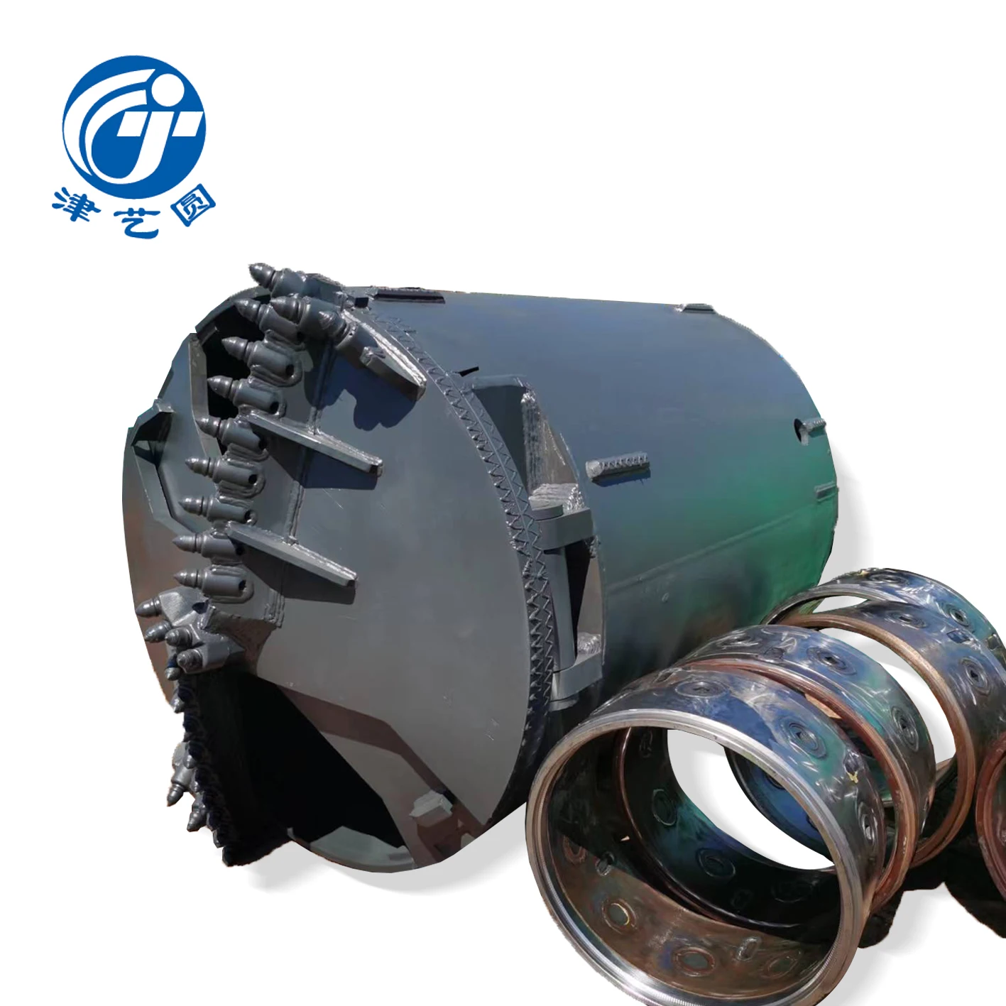 Good quality seamless steel excavator bucket Match drilling bucket barrel rotary drilling rig