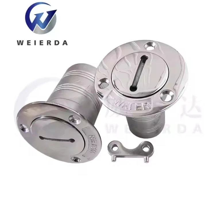 High Quality Marine Stainless Steel 316 Tank Filler Deck Fill with Key