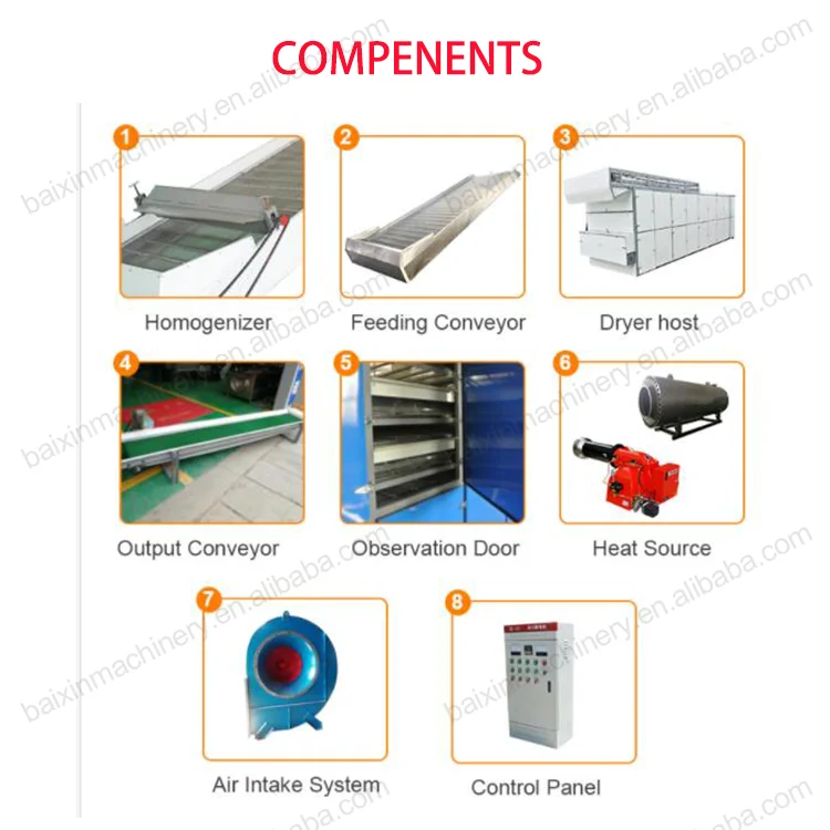 nut/peanut/pumpkin seed/walnut/yam/palm kernel drying machine mesh belt dryer