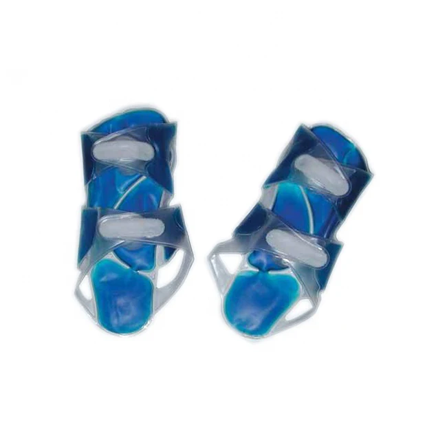 Liquid gel insoles massage hot cold slippers fastener gel padding ice pack washable insoles  for warming feet with Hook and loop