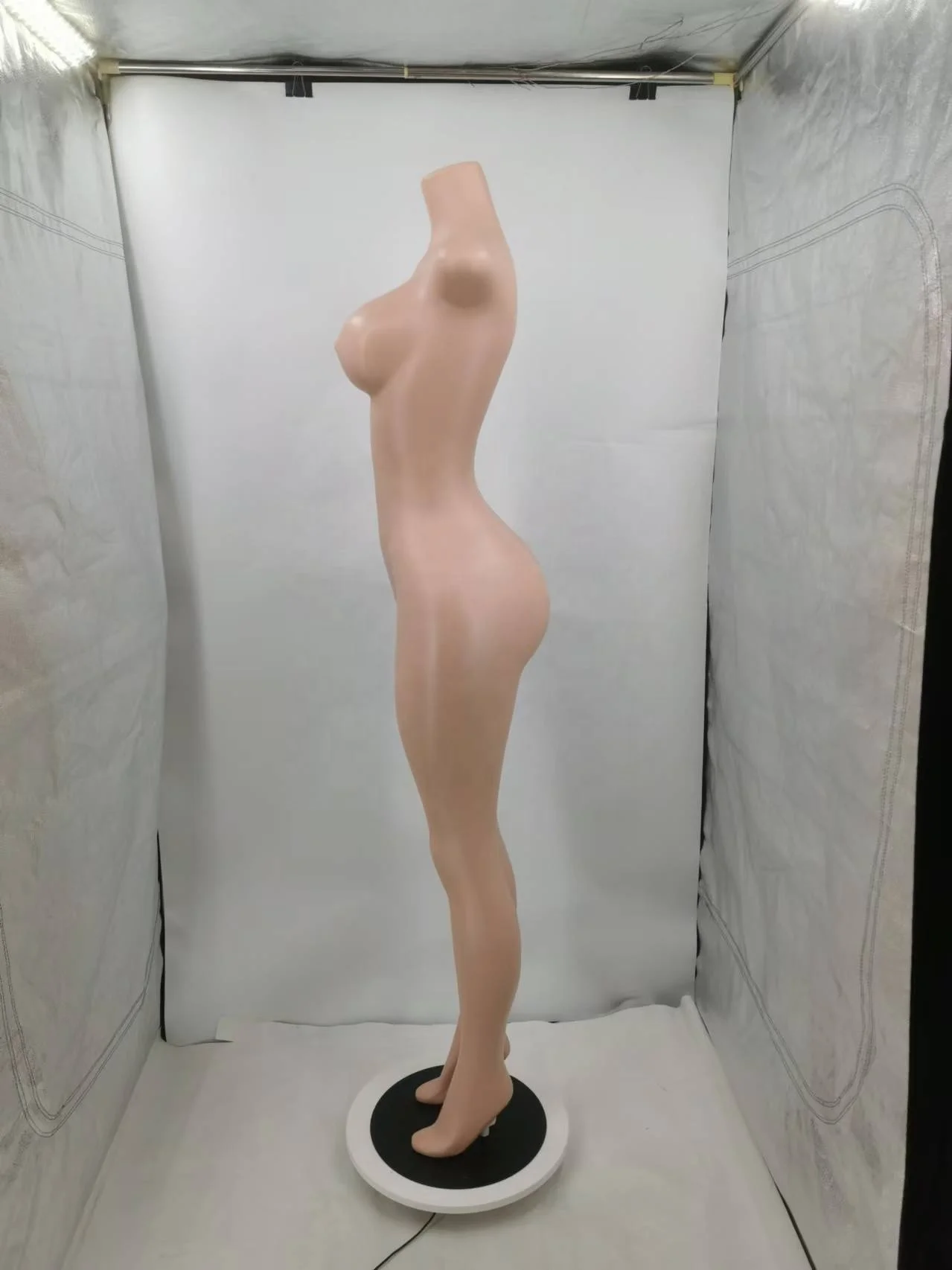 Curvy BBL full size Brazilian big bust wide hips manikin sexy girl swim suit Bikini panties female beachwear bald head mannequin