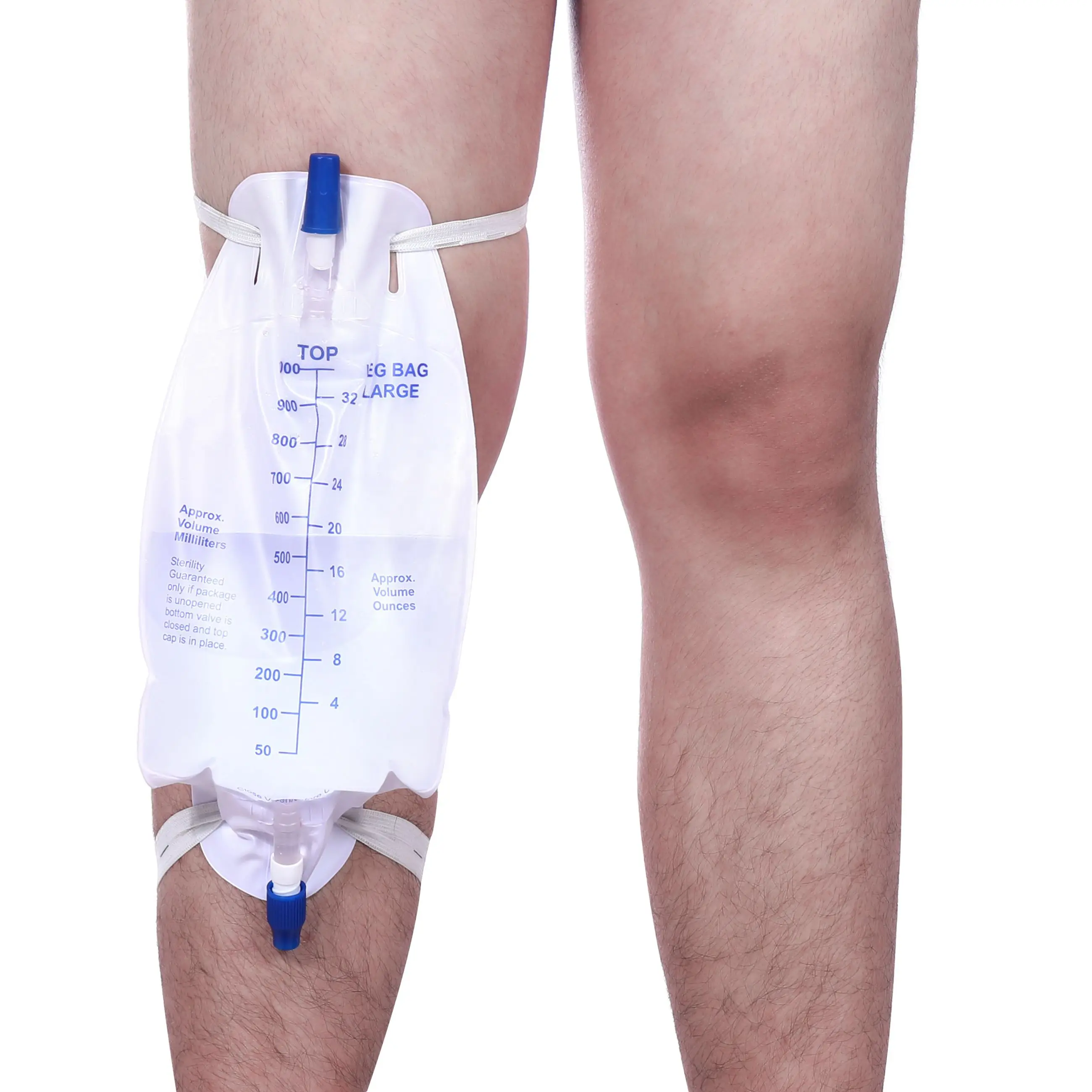 Factory hot sale medical disposable urine leg bag ce urine collection leg bag for men