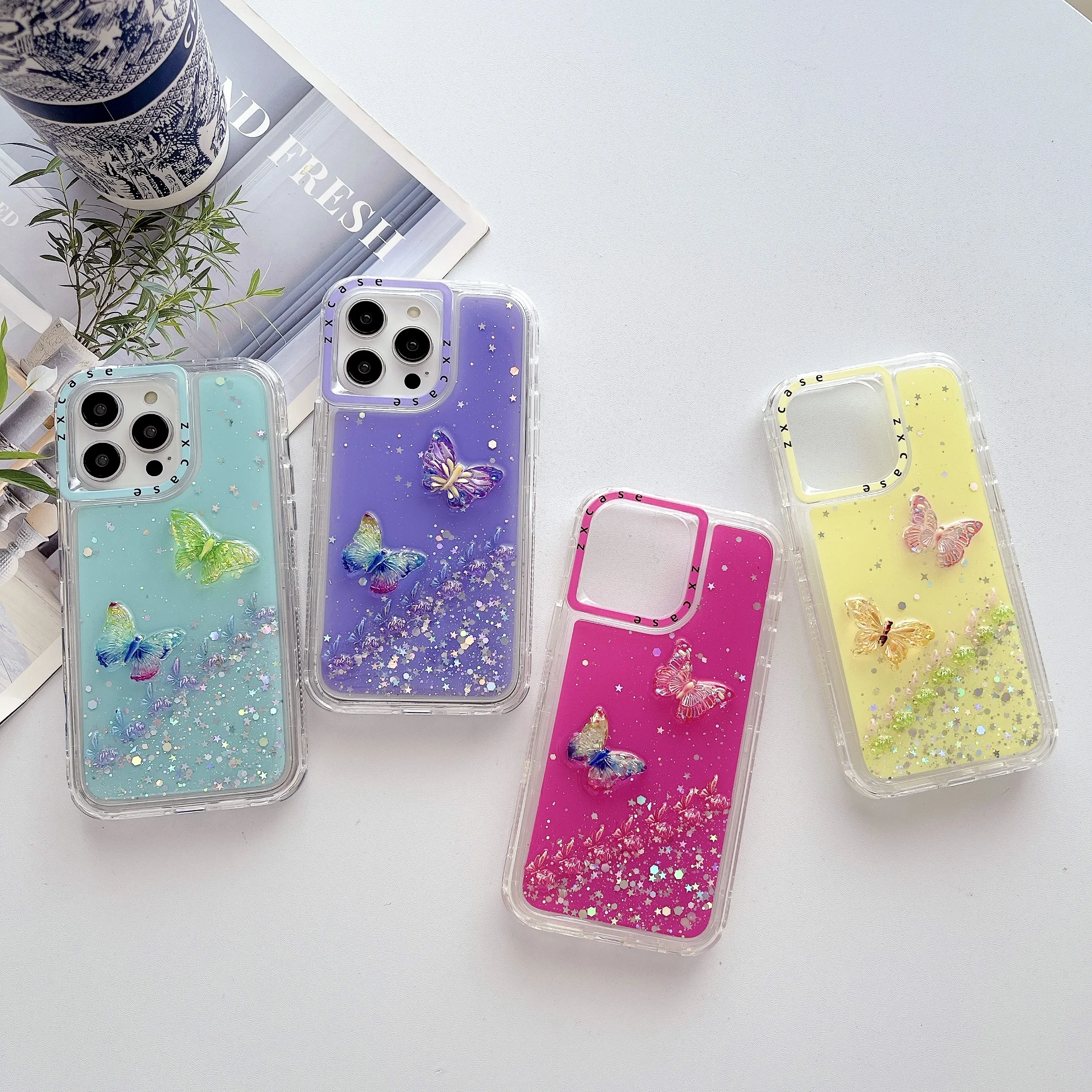 INS DIY Girls Smartphone Case For iPhone 16pro max/s 23 ultra samsung galaxy a15 mobile phone cover