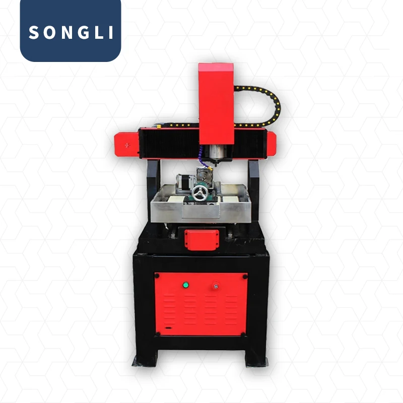 Songli 4 axis high precision professional 4040 small jade CNC engraving machine 3D jade carving machine with rotary device
