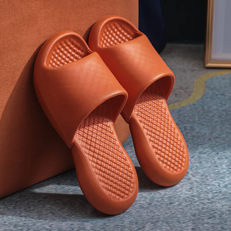 Оптовая продажа, модные Нескользящие резиновые тапочки на толстой подошве для женщин и мужчин