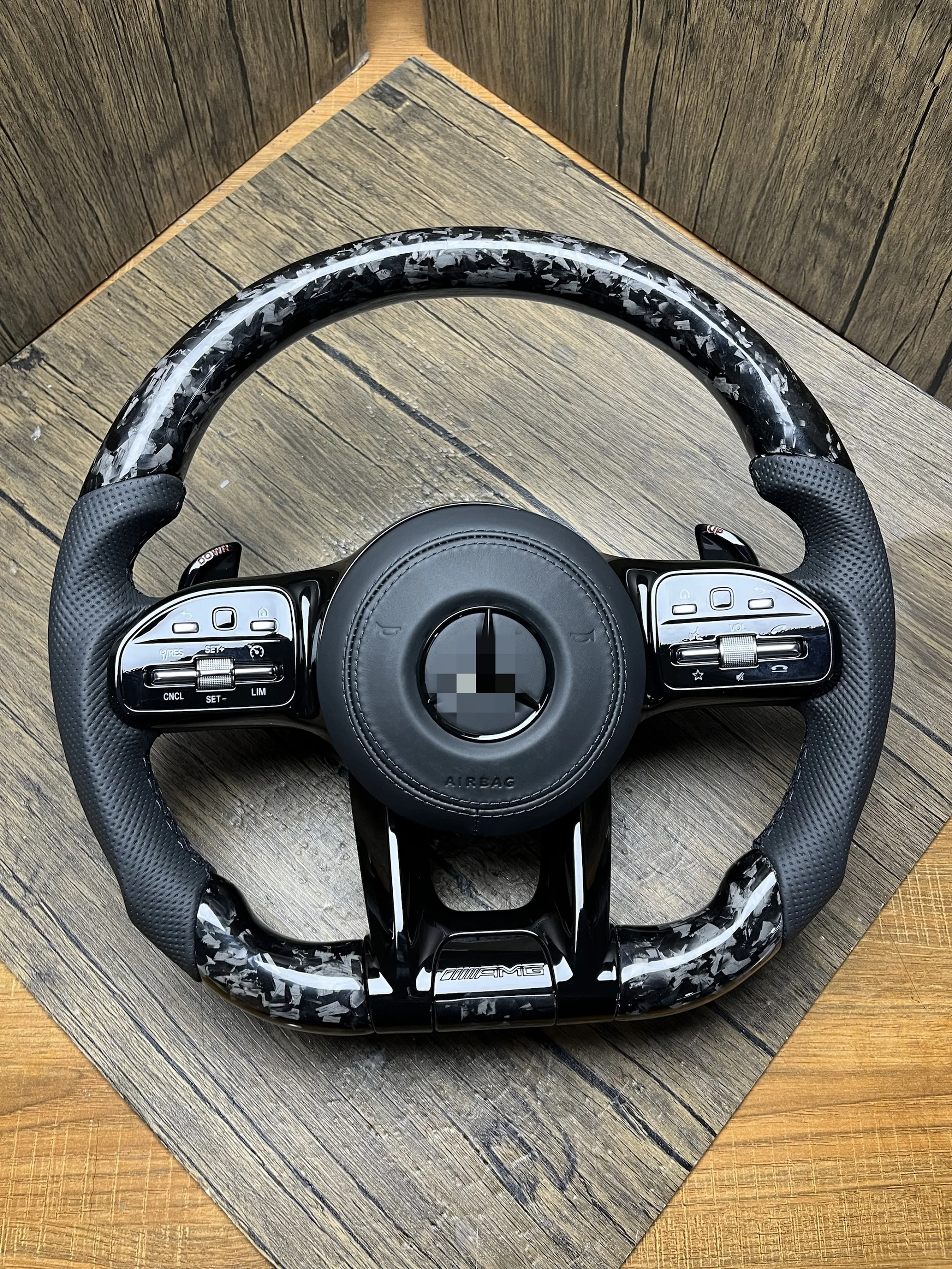 DLS Custom Leather Steering Wheel for Mercedes Benz GL X166 GLB X247 W204 W205 W206 W207 W211 E63 AMG
