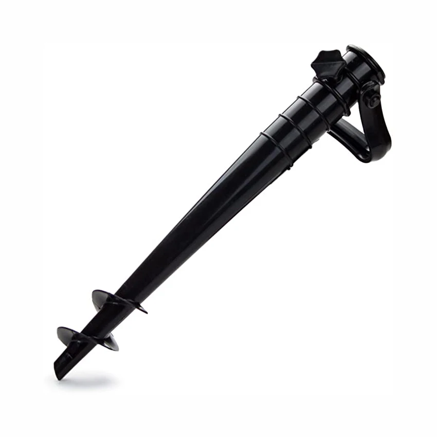 Heavy Duty Outdoor Adjustable plastic sand anchor beach umbrella holder sand screw anchor