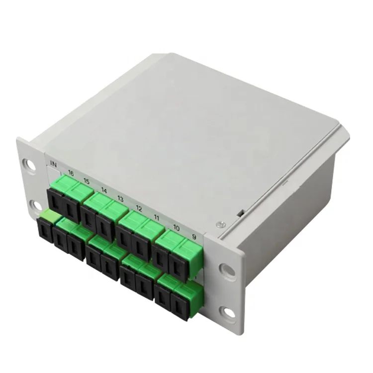 Epon Gpon PLC splitter fiber optic PLC splitter 1 to 16 PLC splitter