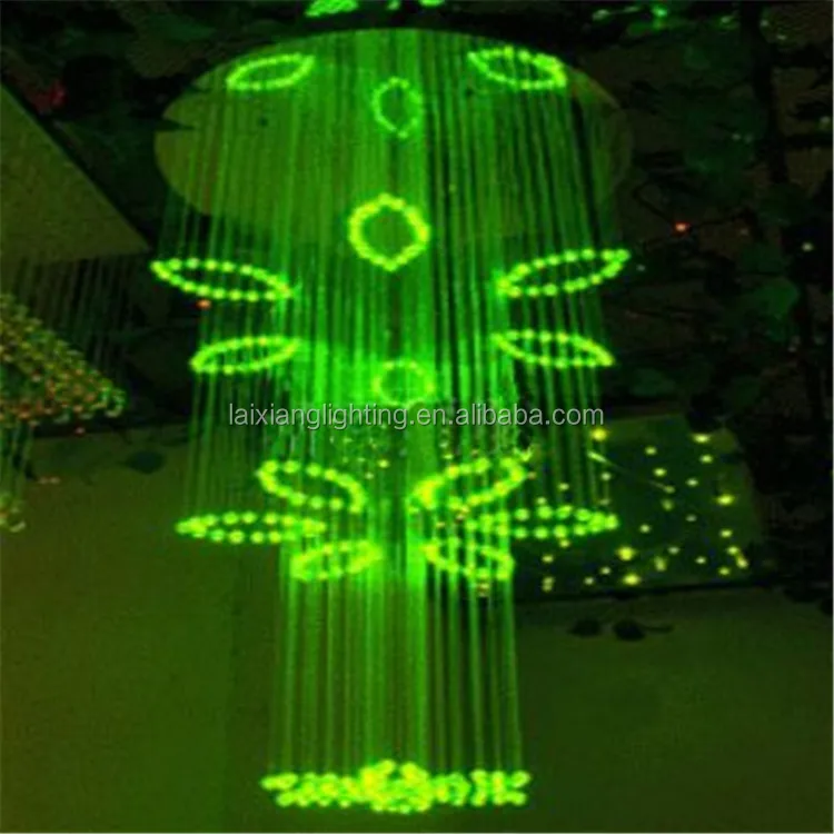 Hot sale 3D eagle chandelier RGB optic fiber light 7 colors for shopping mall club
