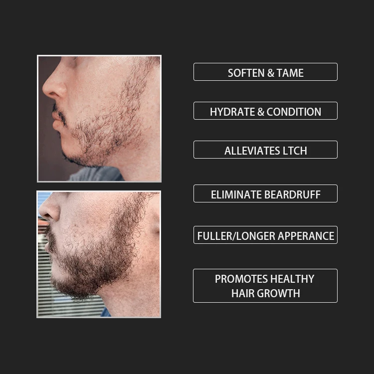 custom private label growth hair beard mens organic beard oil beard care kit for men