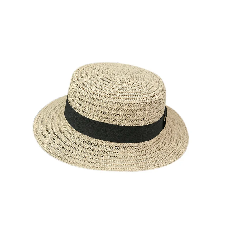 
Outdoor leisure short eaves British style breathable travel straw hat folding sunscreen and sunshade bag hat 