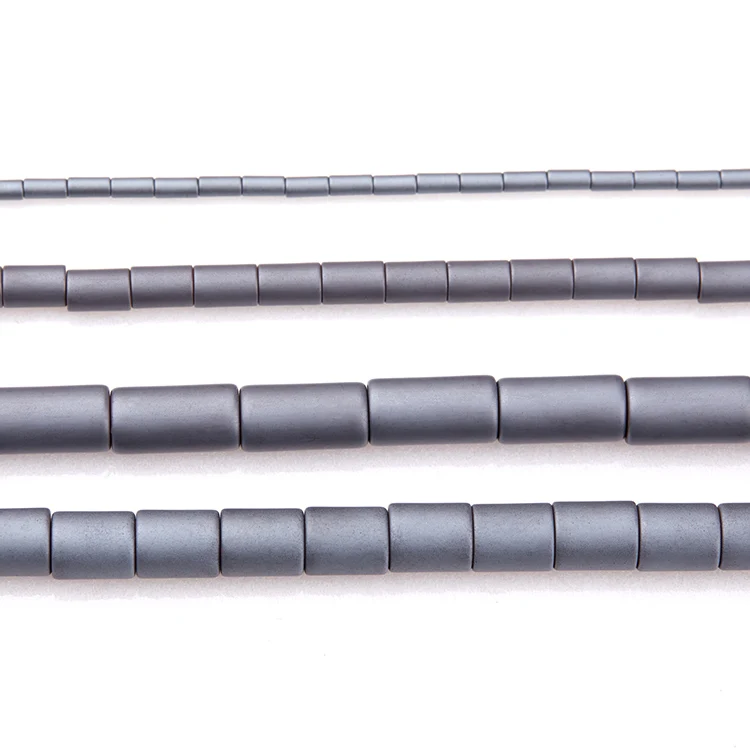 
Frosted straight pipe hematite material/beads/ferrite material can be customized 