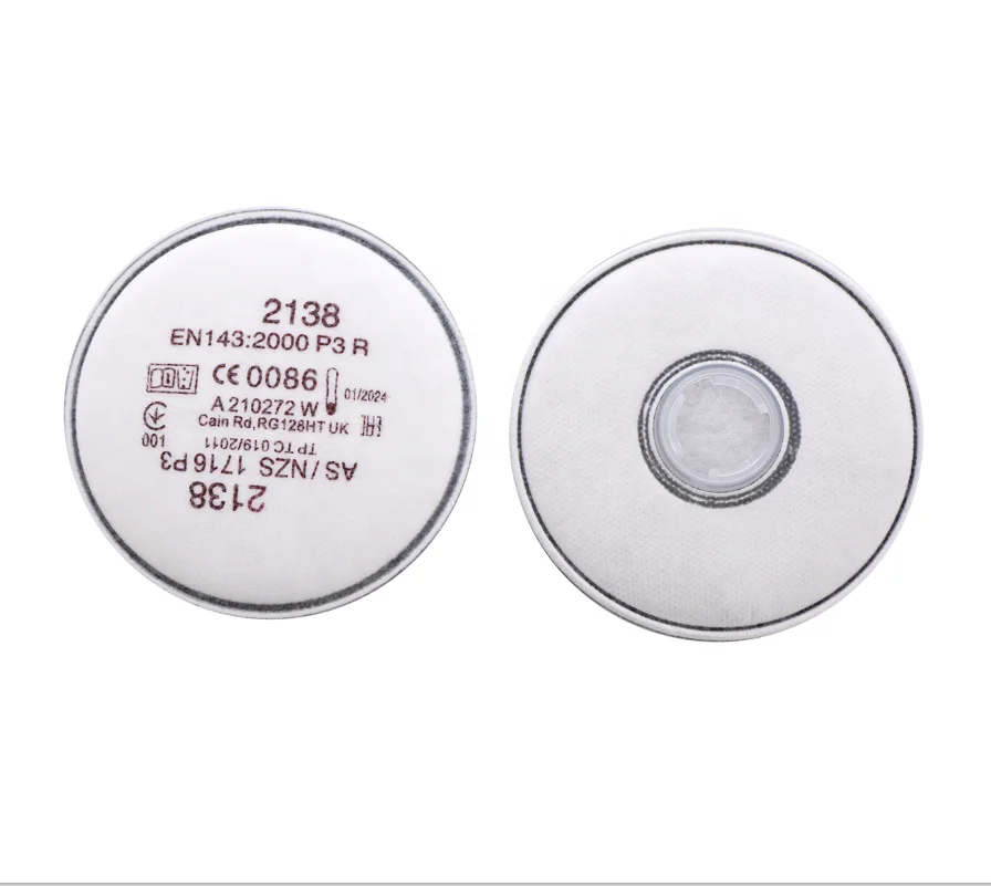 Лидер продаж, промышленные аксессуары для фильтров P100 для твердых частиц, фильтр 2138 Для 6200, 6800, 7502