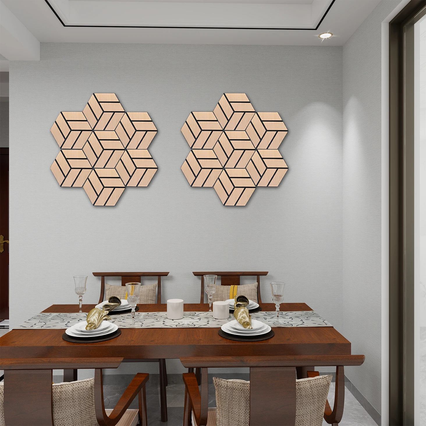 Kasaro Innovative Small Hexagon Wall Panel Acoustic Panels for Modern Noise Reduction