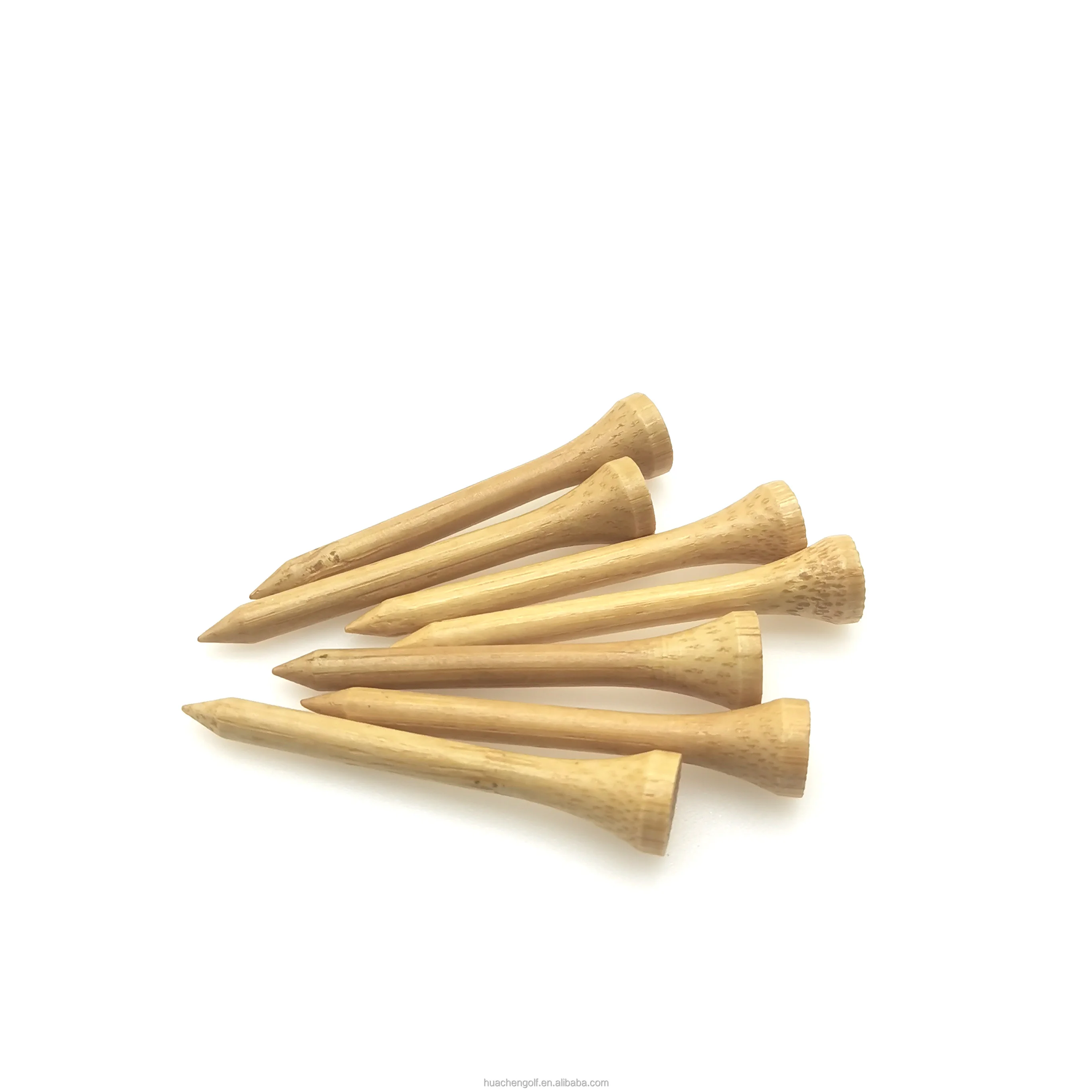 Natural Bamboo Golf Tees Assorted sizes in Plain