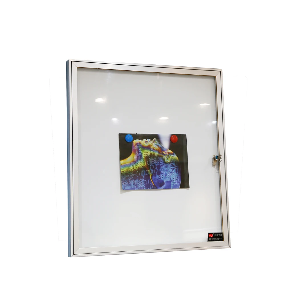 ZGS-C 70*100cm Outside Outdoor Poster Key Lock Display case Notice Board Wall Mounted Cabinet