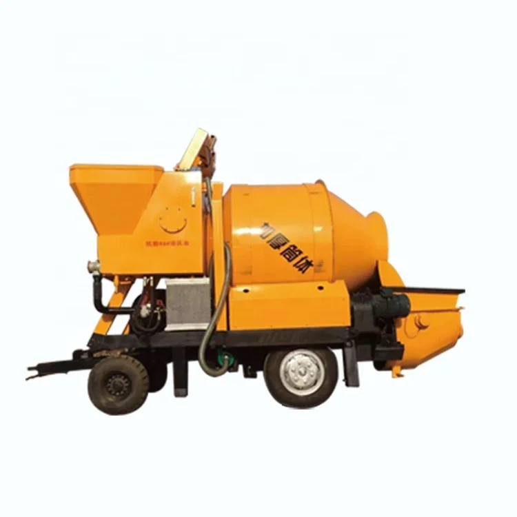 High quality Portable Concrete Mixer Pump Truck Mounted Small Concrete Mixer Pump