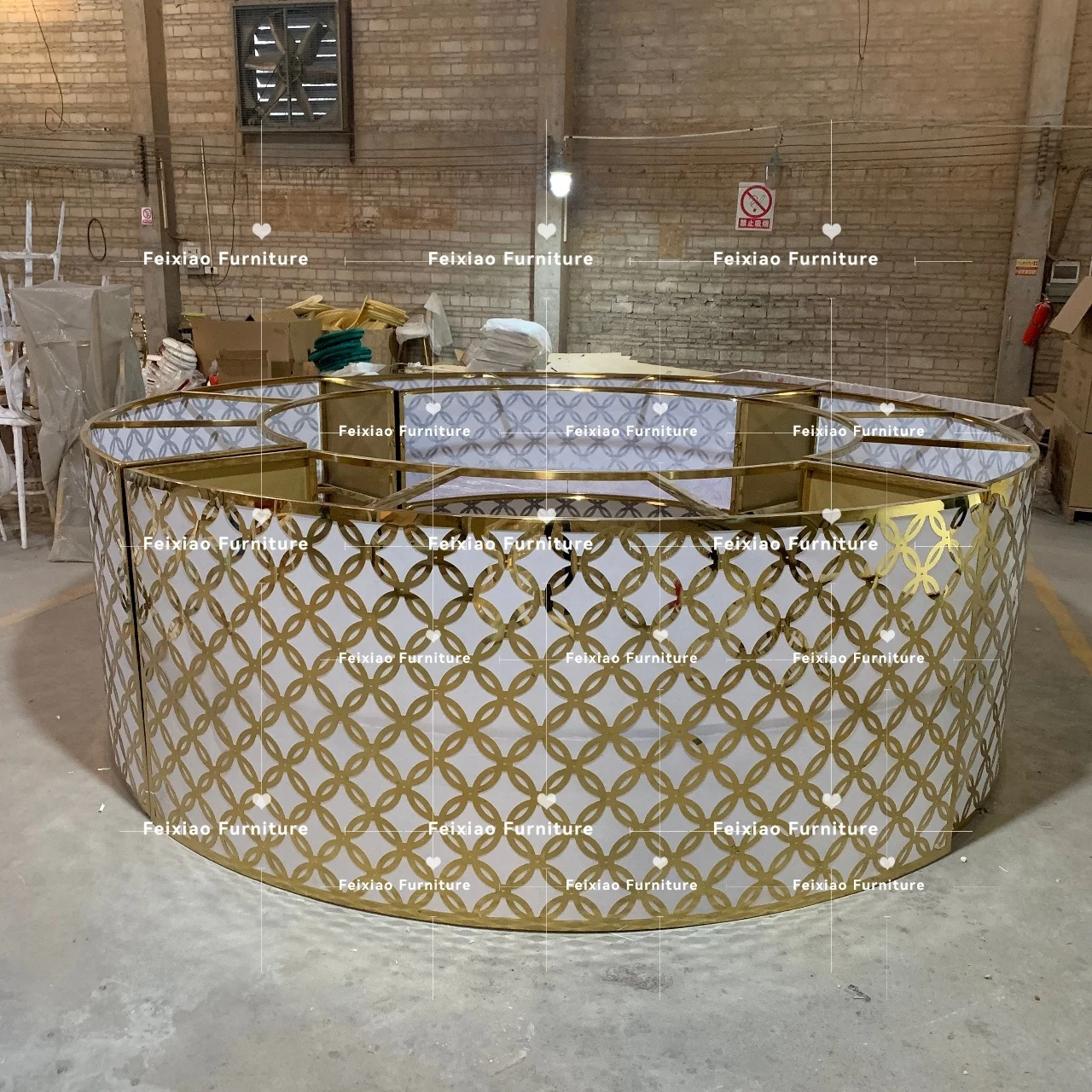 Outdoor Party Events Rental Furniture stainless steel frame  bar table counter design for events