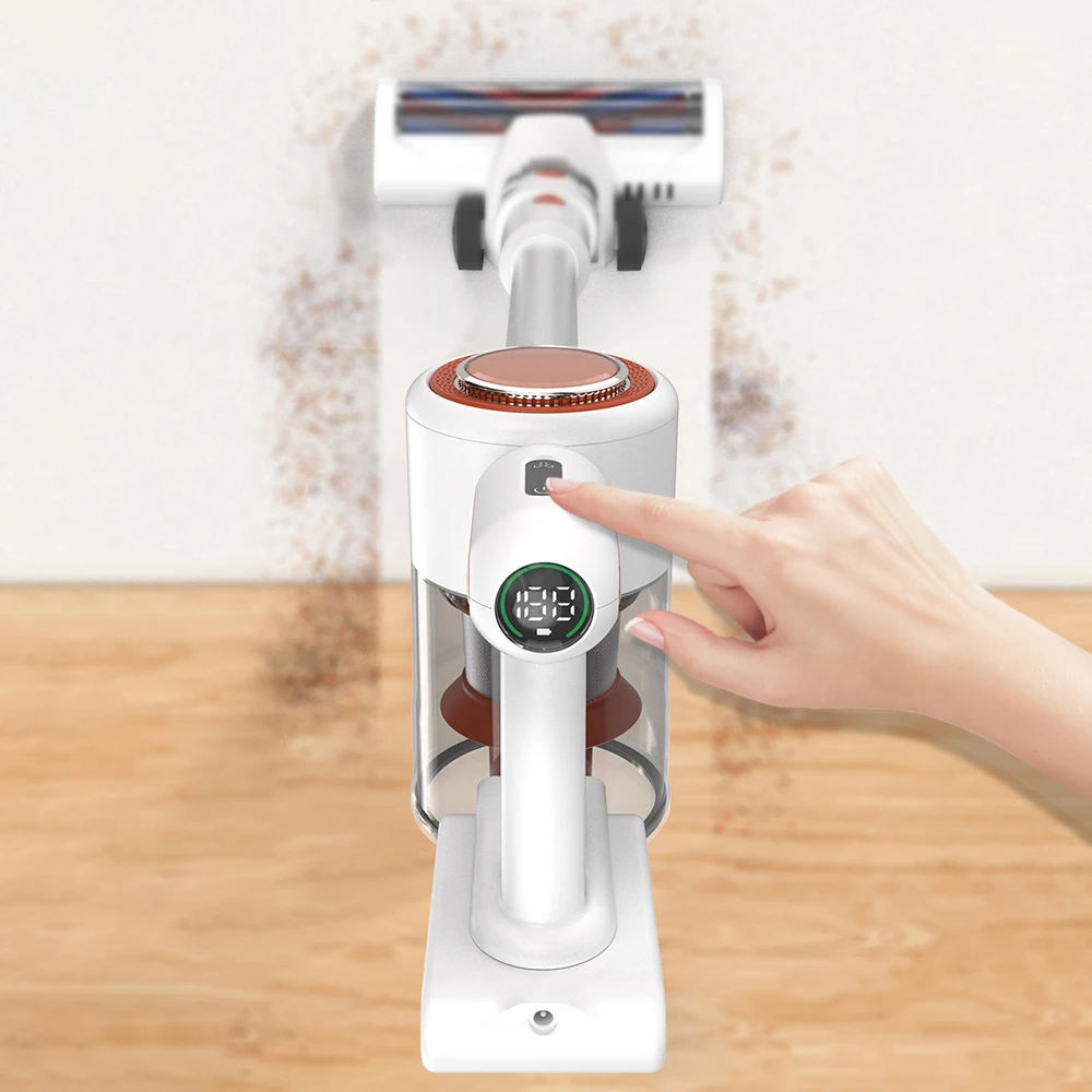 Professional 200W Digital Light Sofa Home Rechargeable Portable Wireless Battery Stick Upright Handheld Cordless Vacuum Cleaner