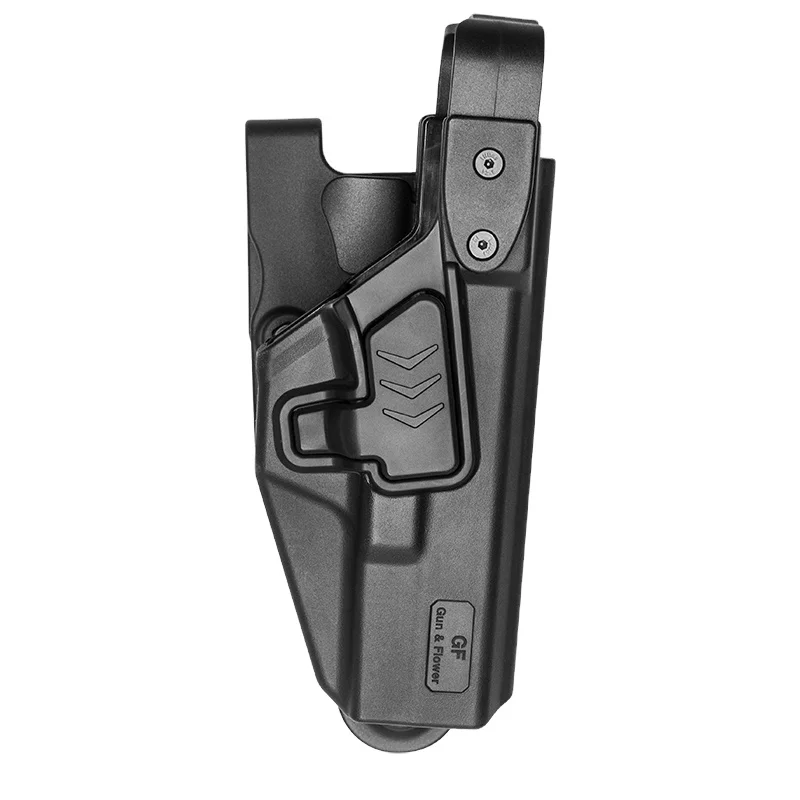 GunFlower Duty Polymer Holster for Level III Index Finger Releases and Thumb Release Holder Pouch Right Hand