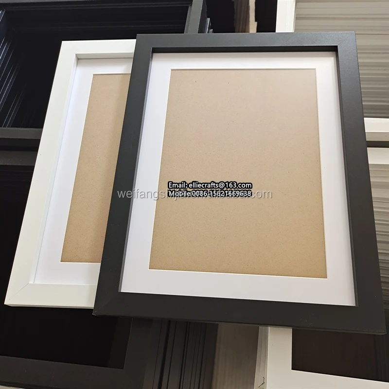 Wholesale 4x6 5x7 6x8 8x10 Black MDF Photo Frame Wooden Picture Frame A4 A3 A2 A1