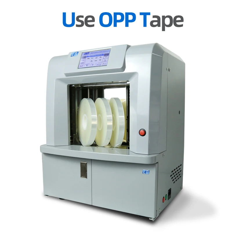 JB-2000 Compact Banknote Strapping Machine for Banks: Efficient Triple Cross Strapping in a Compact Design