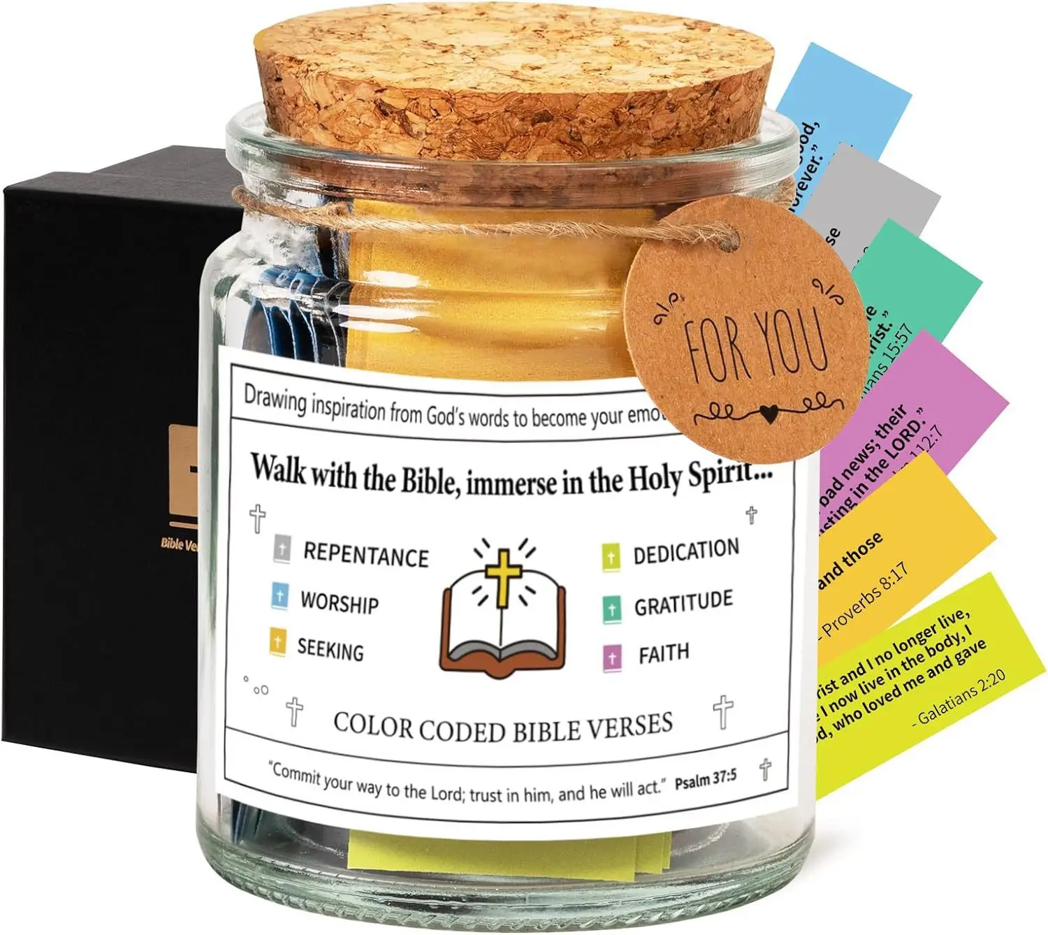 Dropshipping  Bible Verse Jar Read Me When Bible Verses Jar for Emotions and Feelings Scripture Faith Prayer Hope Jar Gift