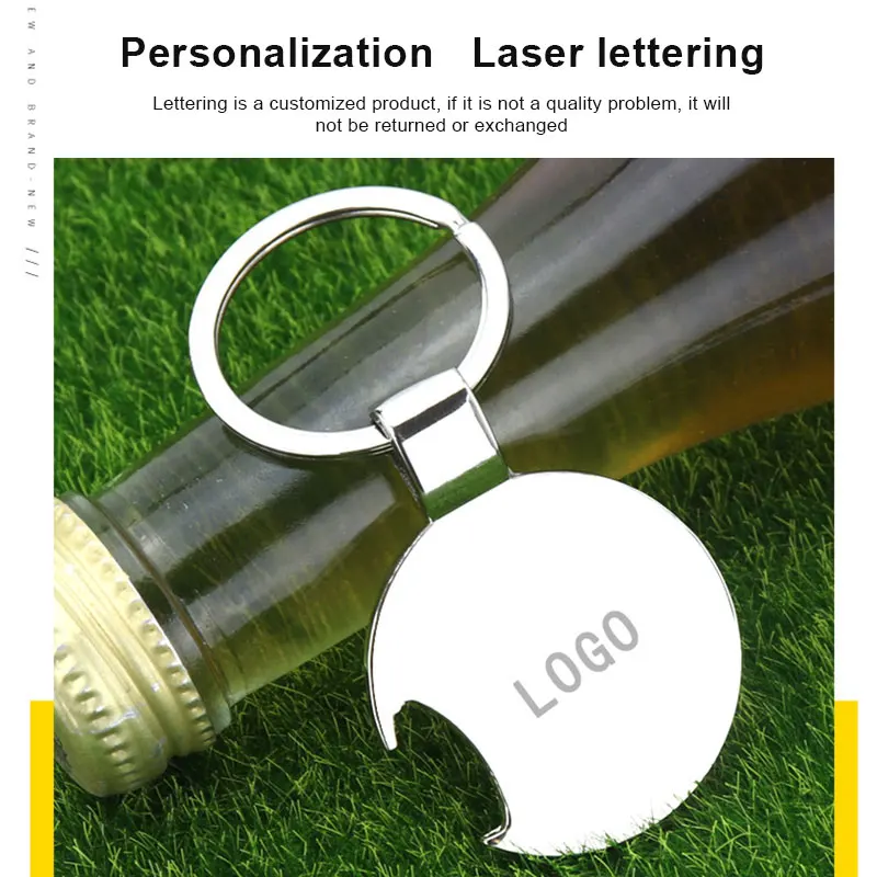 bottle opener keychain soccer ball shape promotional crisite metal key chains  key rings key metal keytrain