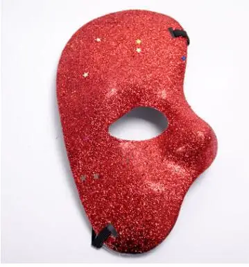 New Birthday Party Opera Mask Plastic Glitter Half Mask for Christmas Wedding Decor Prop Supplies Cosplay Accessories 14 Colors