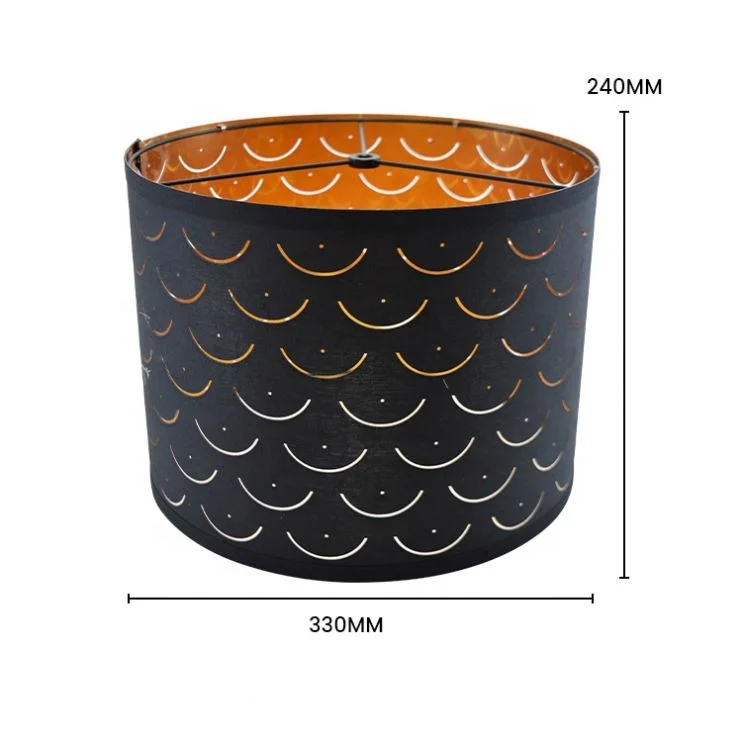 Cylindric Shape Pvc Material Lamp Shade For Floor Lamp Or Desk Lamp