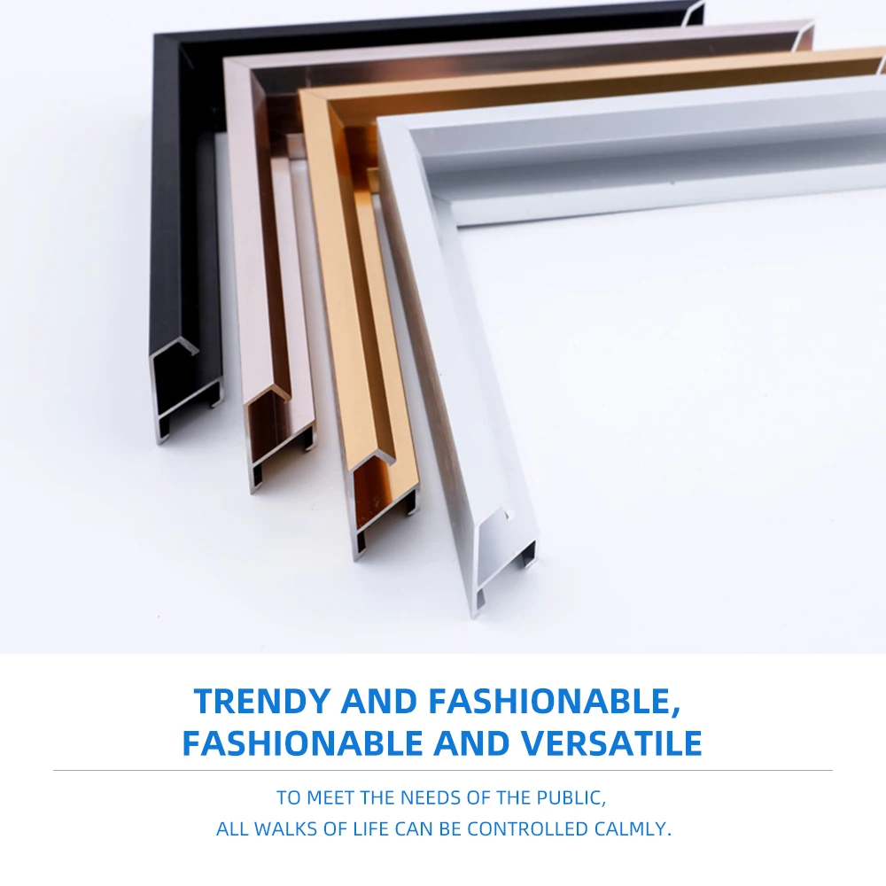 Aluminum alloy home decoration picture frame line metal material manufacturer sells advertising poster mirror frame
