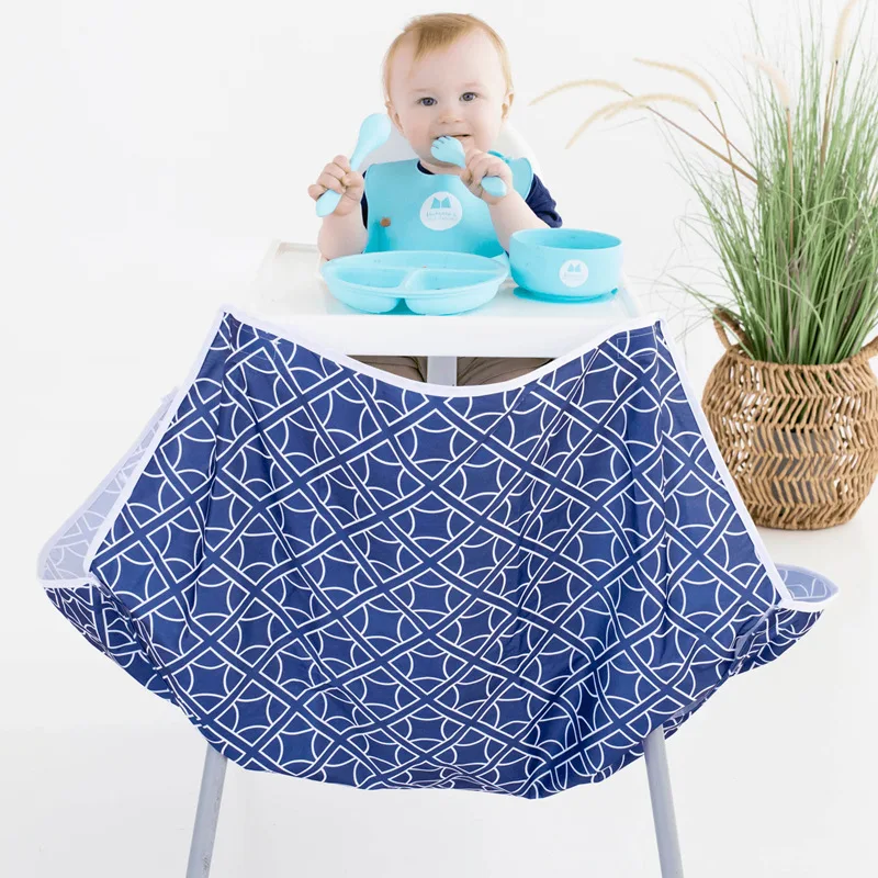 High Chair Food Catcher for Babies And Toddlers Splat Mat Under High Chair Food Bib And Mess Catcher