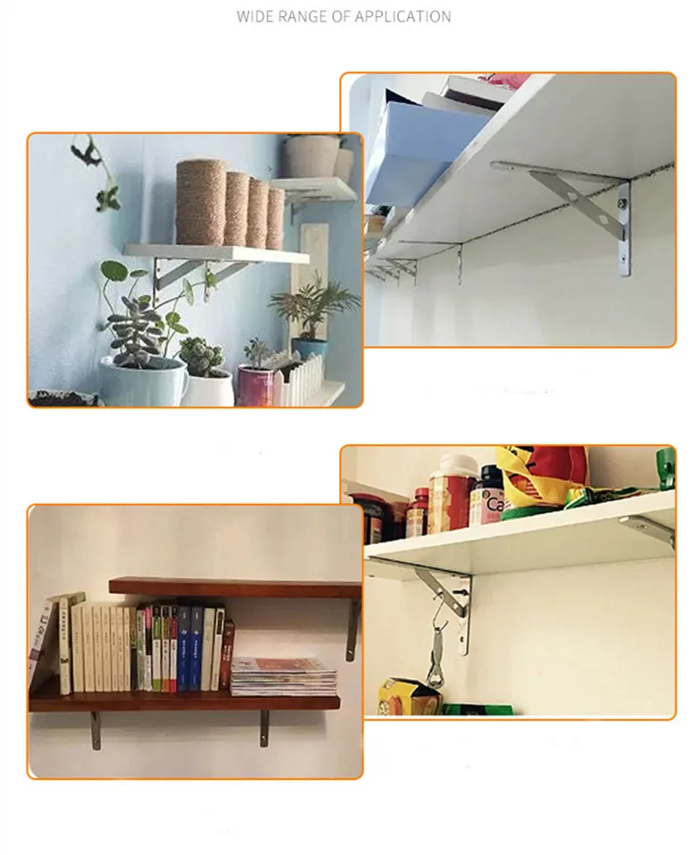 Прочный треугольный настенный металлический кронштейн для дерева