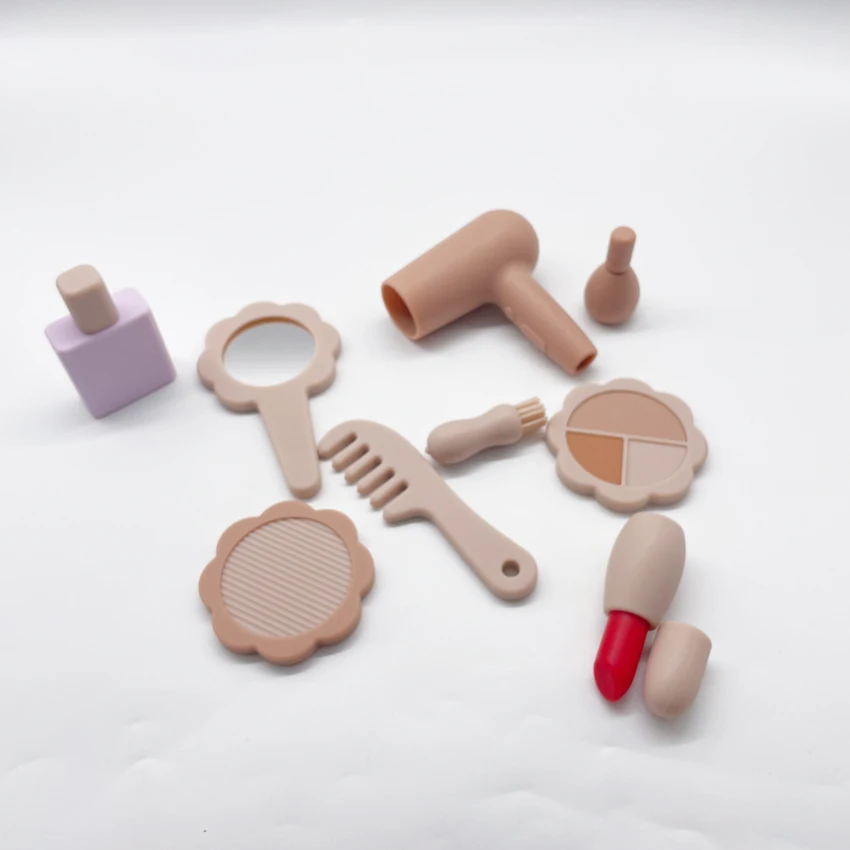 New Baby Custom Silicone Beauty Set,Make Up Kit Toys
